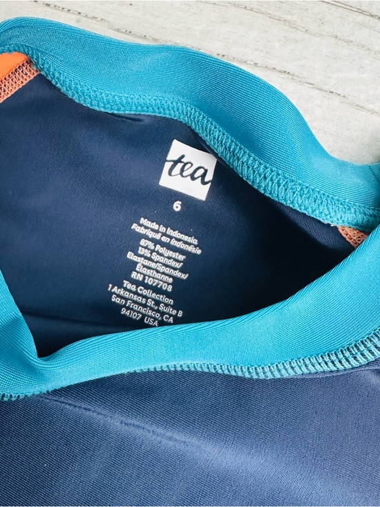 Tea Collection Rashguard Top Size 6 - Picture 3 of 4